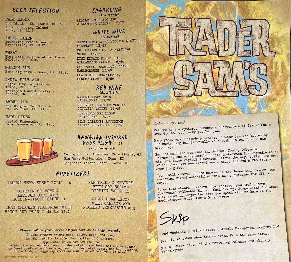 Trader Sam's Grog Grotto Menu - Image 2