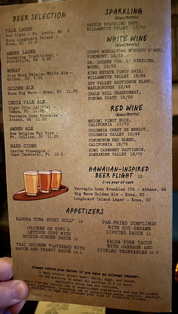 Trader Sam's Grog Grotto Menu - Image 3