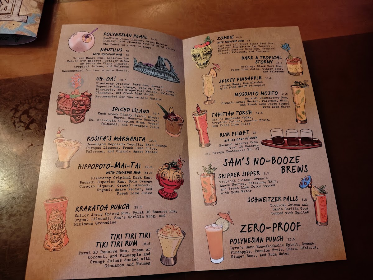 Trader Sam's Grog Grotto Menu - Image 5